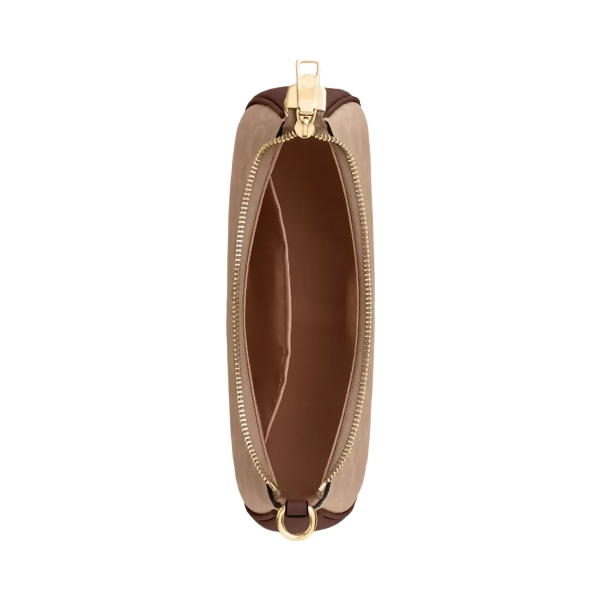 Coach Teri Shoulder Bag In Signature Canvas in Gold Tan Brown