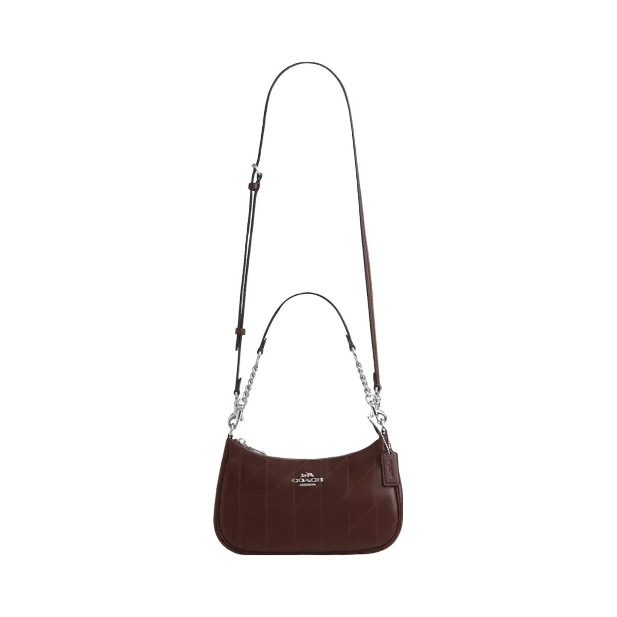 Coach Teri Shoulder Bag With Quilting in Silver Maple