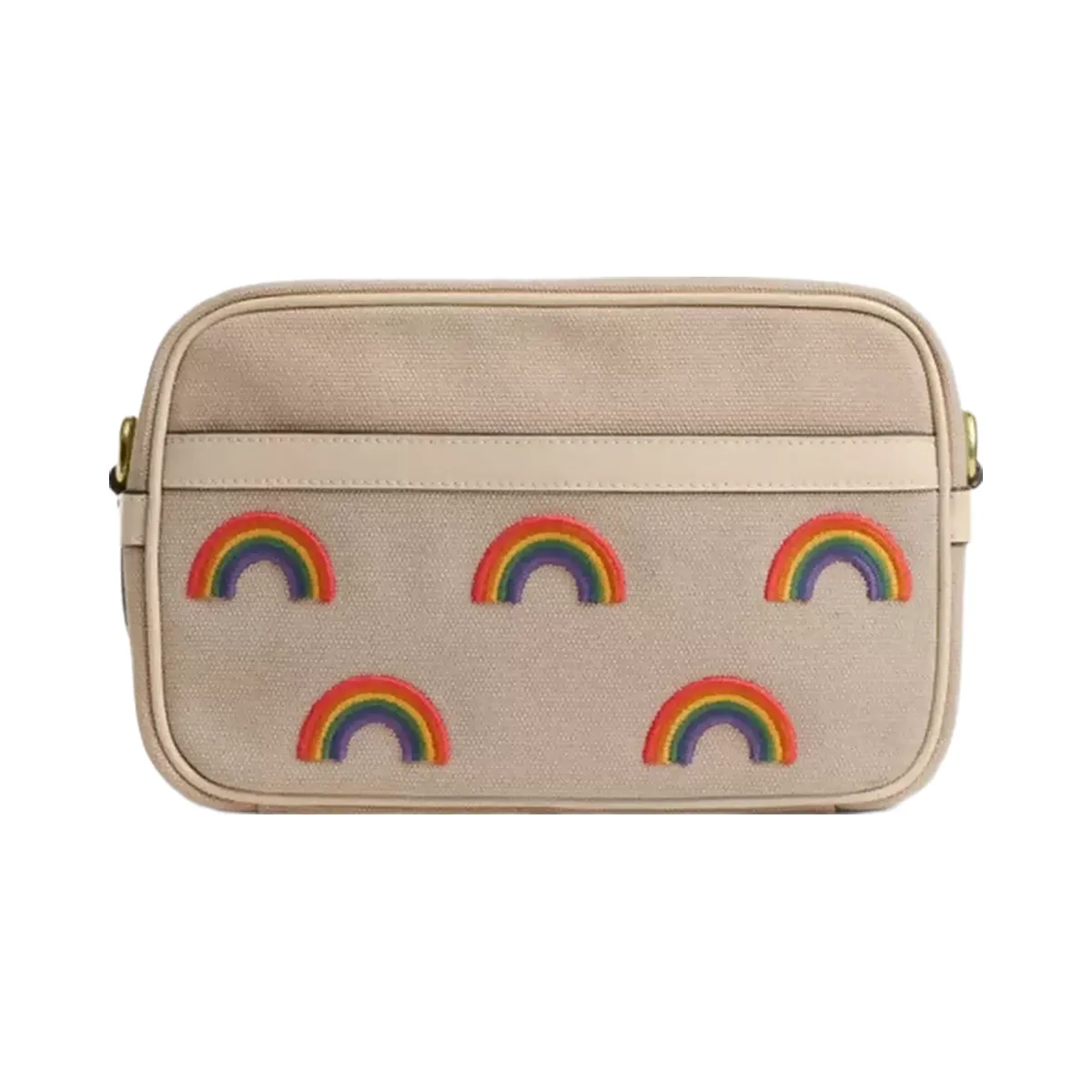 Coach Theo Camera Bag With Rainbow in Ivory Multi