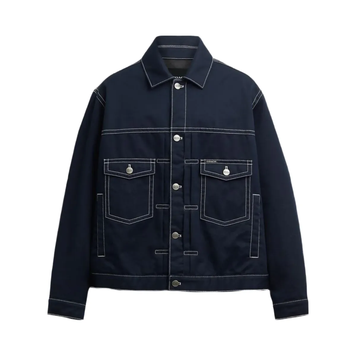 Coach Trucker Jacket Navy Blue