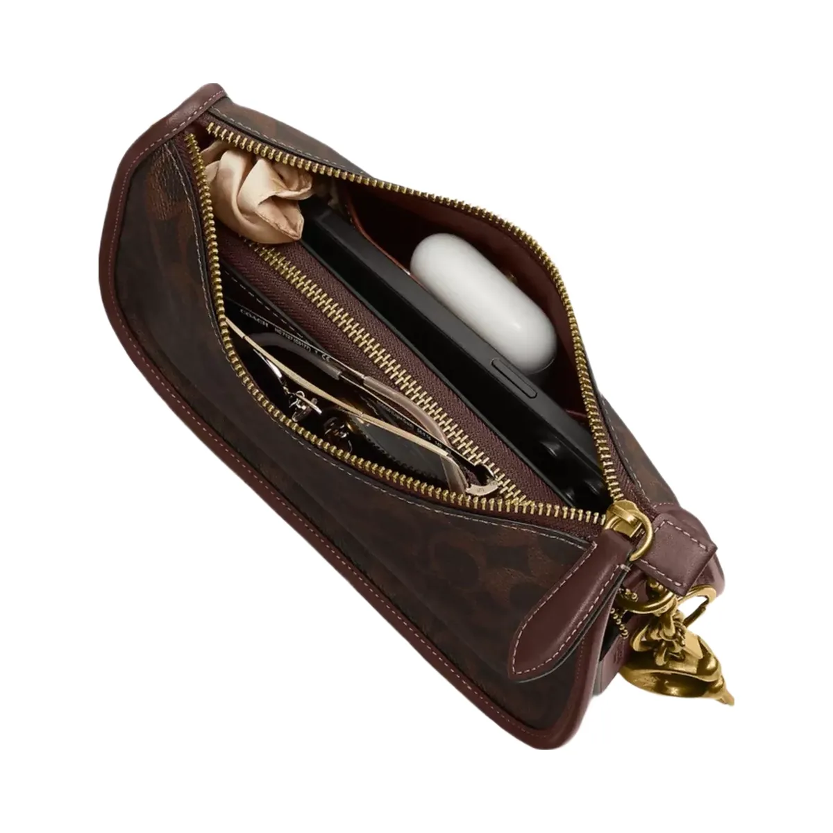 Coach Waverly Bag In Signature Canvas in Brass Maple