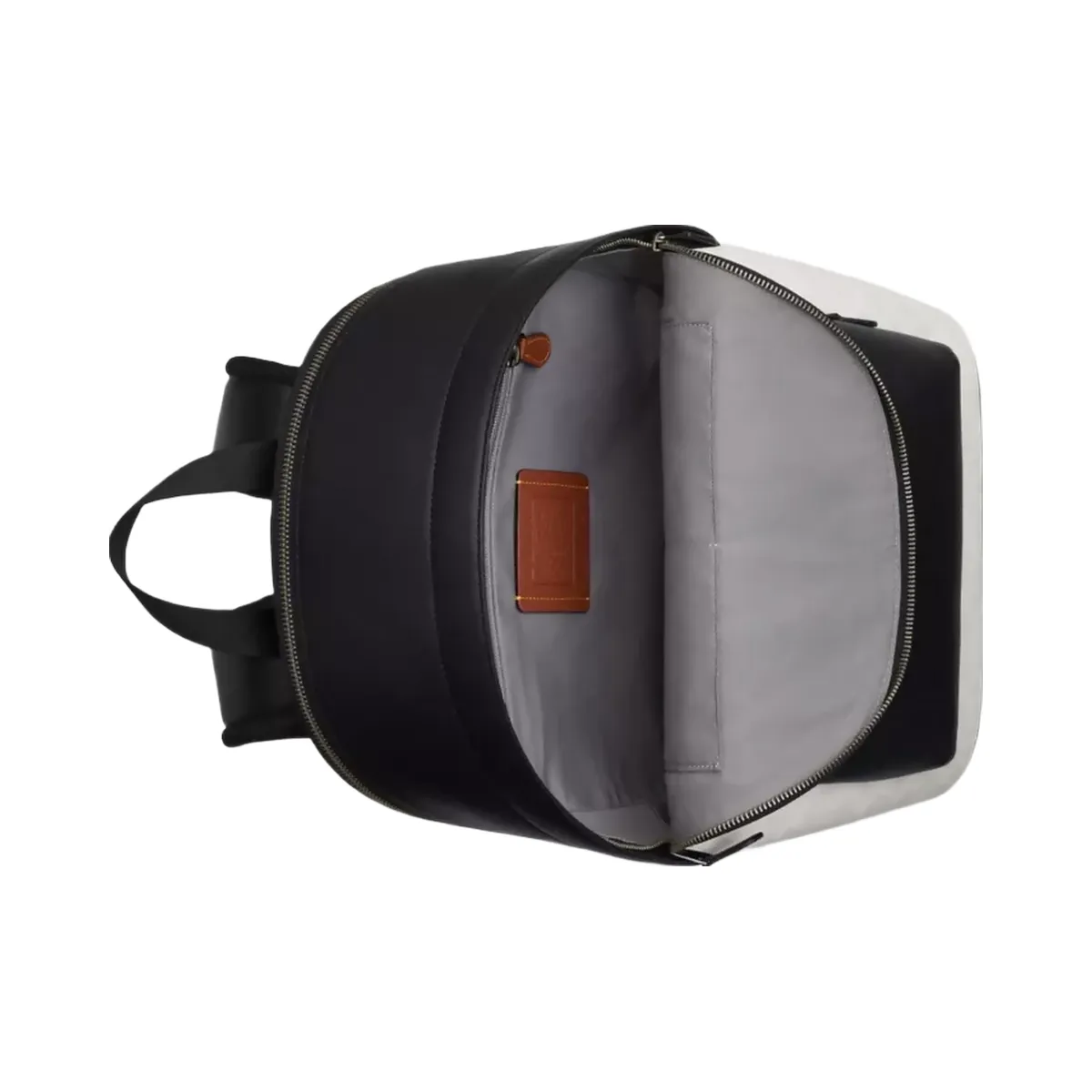 Coach West Backpack In Signature Canvas in Gunmetal Chalk Black