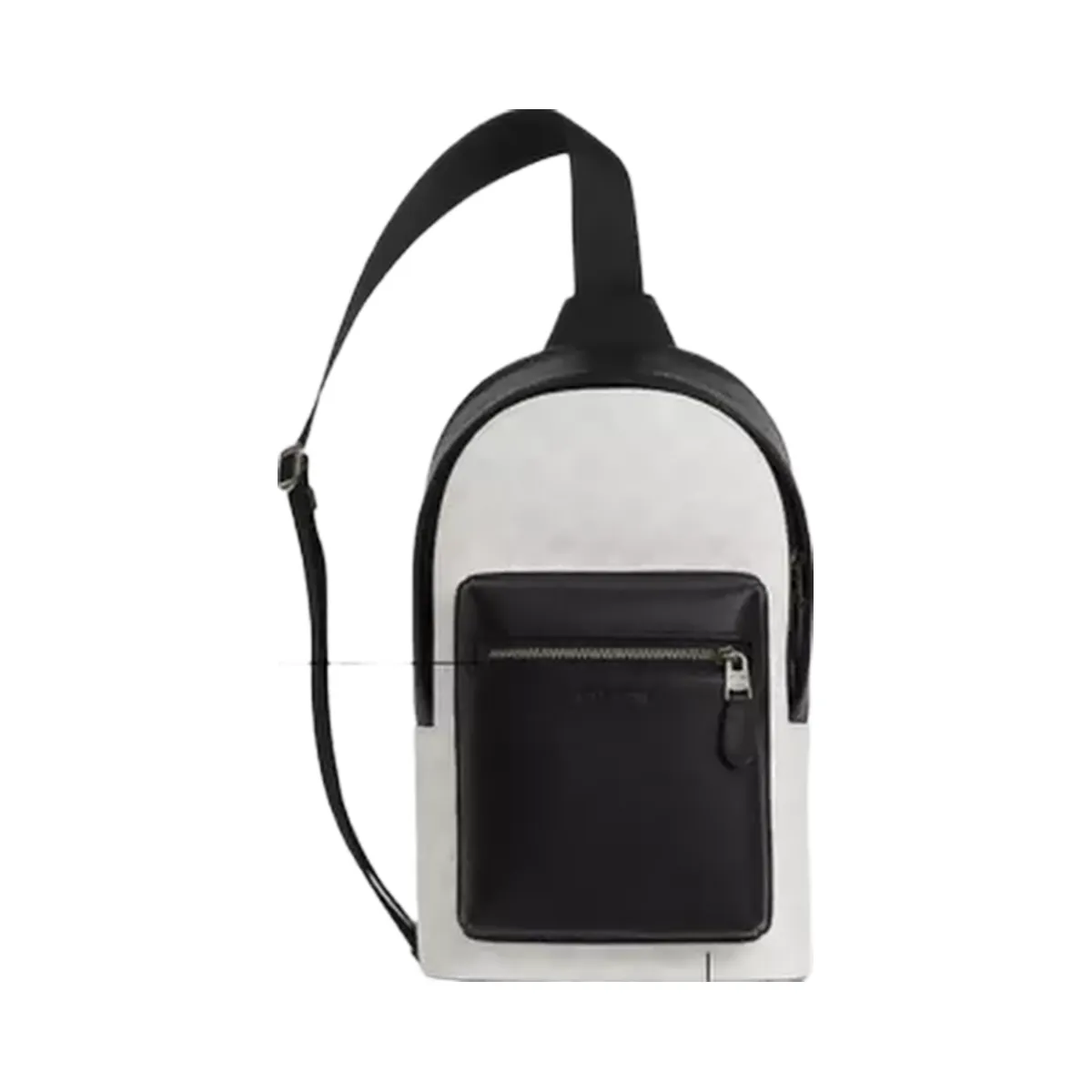 Coach West Pack In Signature Canvas in Gunmetal Chalk Black