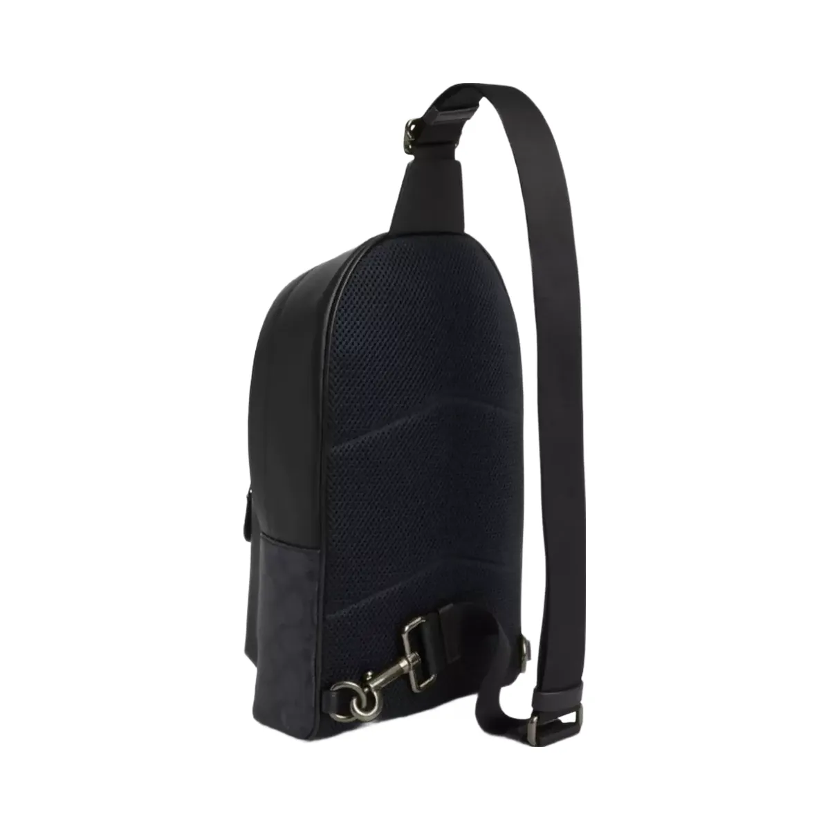 Coach West Pack In Signature Canvas in Gunmetal Charcoal Black