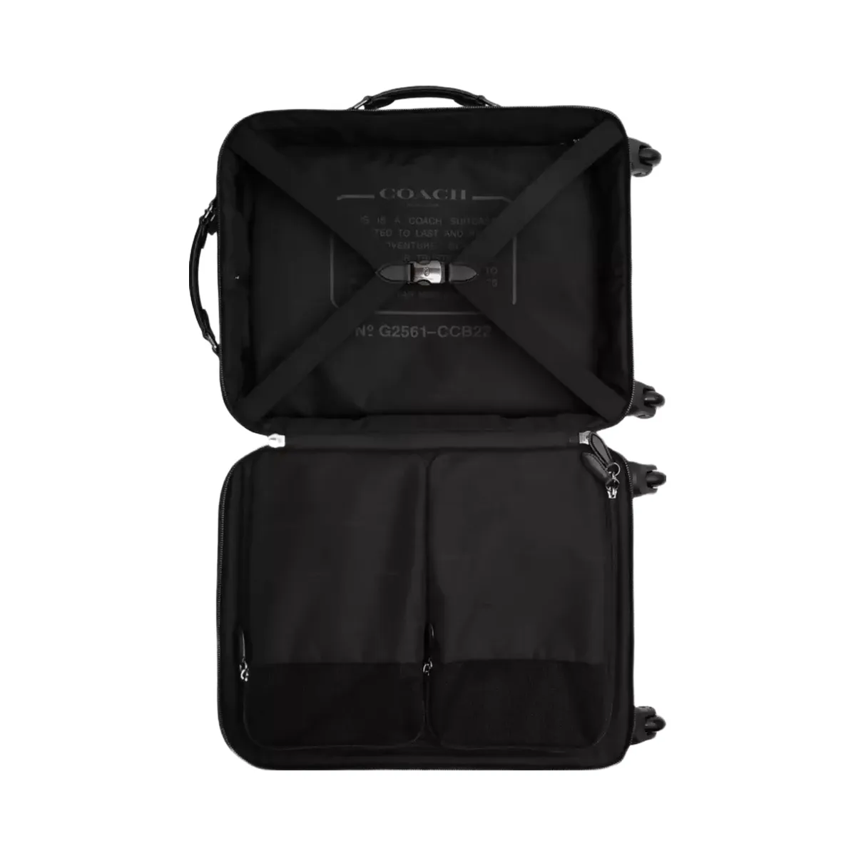Coach Wheeled Carry On In Signature Canvas in Charcoal