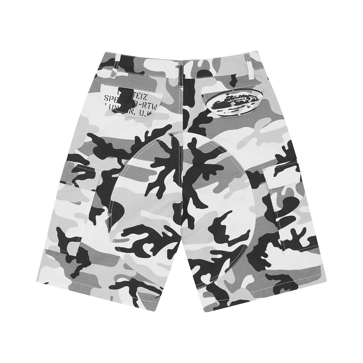 Corteiz Guerillaz Cargo Short Arctic Camo | Hype Fly India