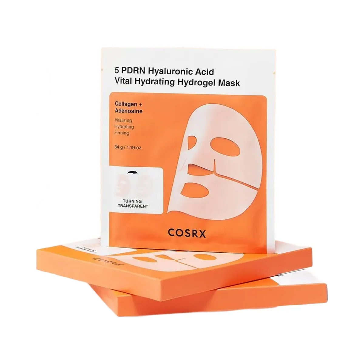 COSRX 5 PDRN Hyaluronic Acid Vital Hydrating Hydrogel Mask with Collagen & Adenosine