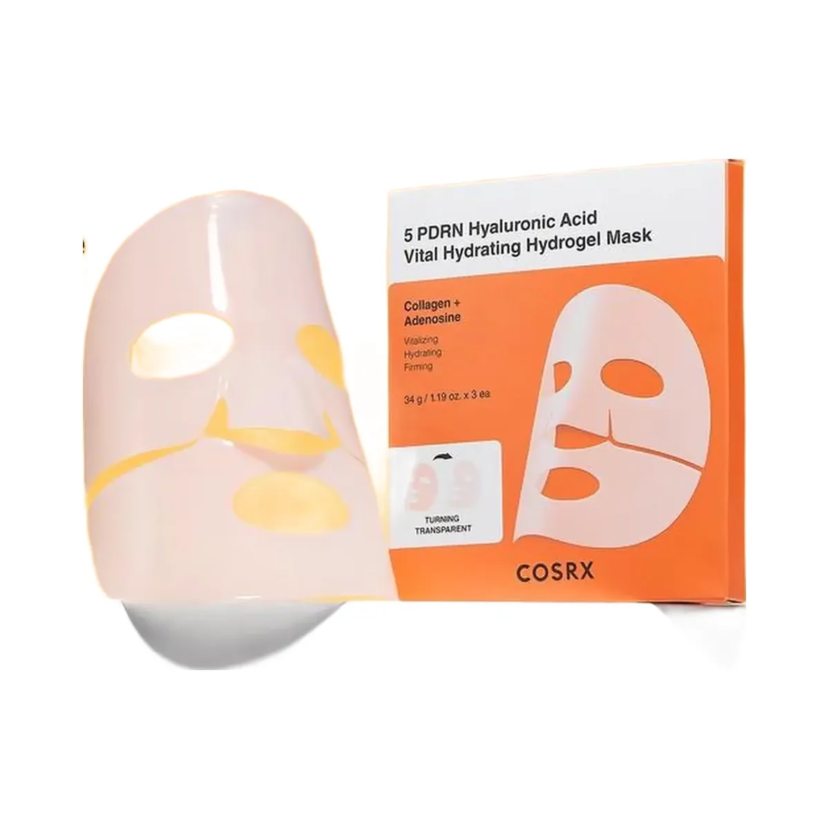 COSRX 5 PDRN Hyaluronic Acid Vital Hydrating Hydrogel Mask with Collagen & Adenosine