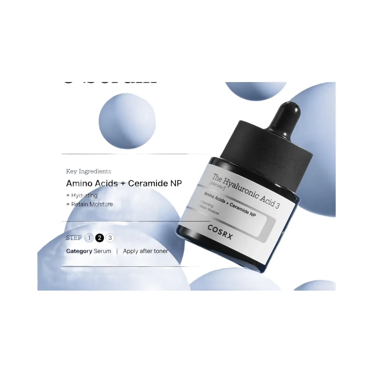 COSRX The Hyaluronic Acid 3 Serum with Amino Acids + Ceramide NP