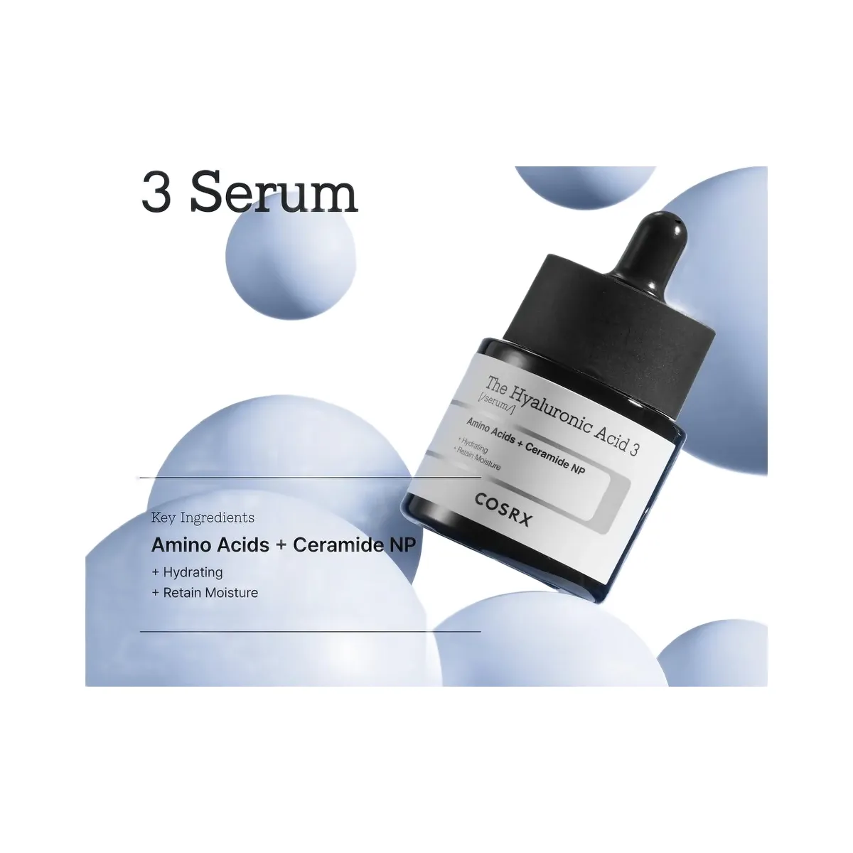 COSRX The Hyaluronic Acid 3 Serum with Amino Acids + Ceramide NP