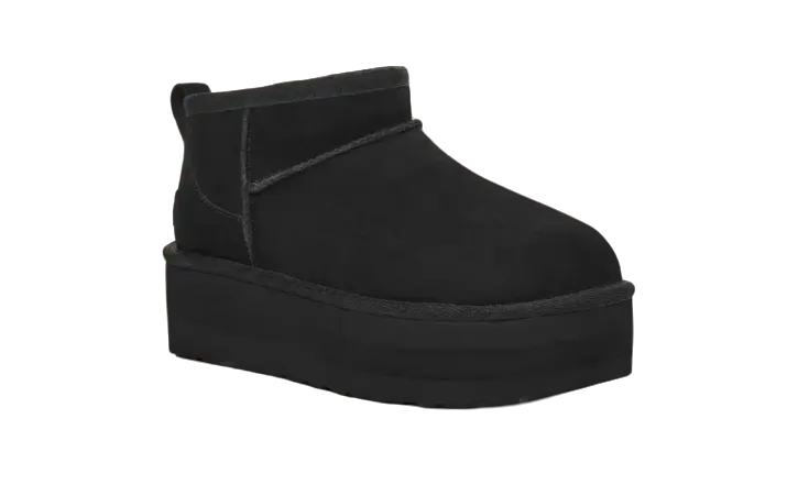 Buy Uggs Women's Classic Ultra Mini Platform Black | Hype Fly India