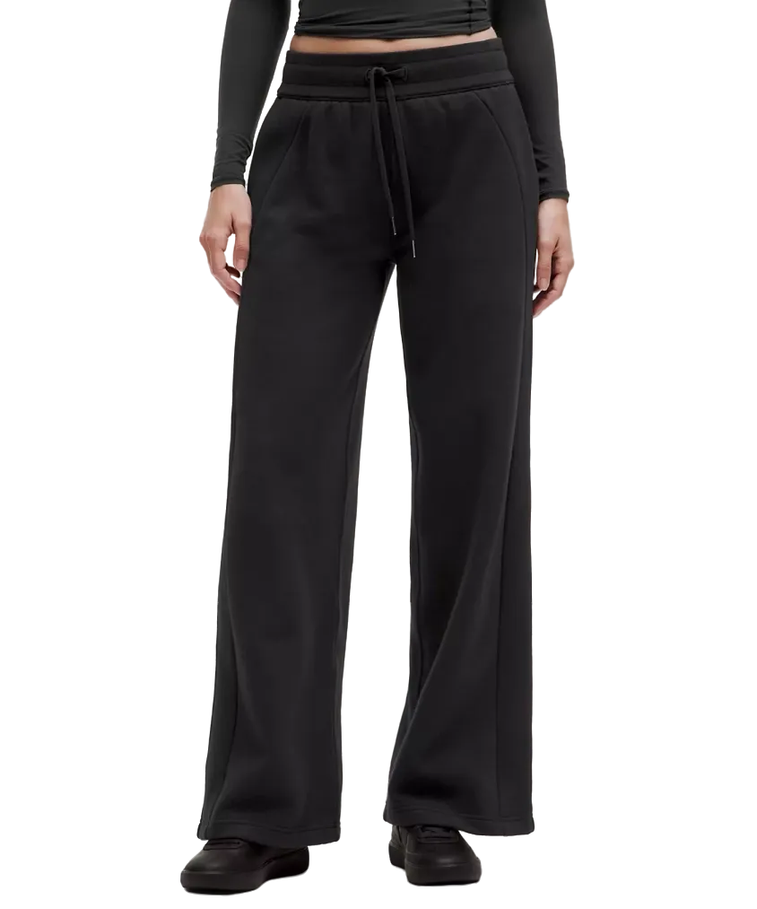 Lululemon Scuba Mid-Rise Wide-Leg Pant Black