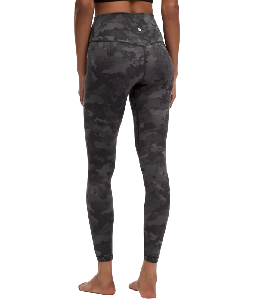 Lululemon Leggings Black Camo Leggins Lululemon Black Camo Align
