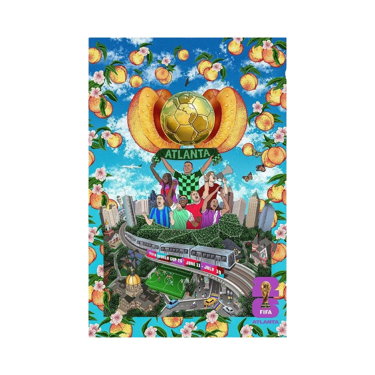 FIFA World Cup 2026 Atlanta Host City Poster