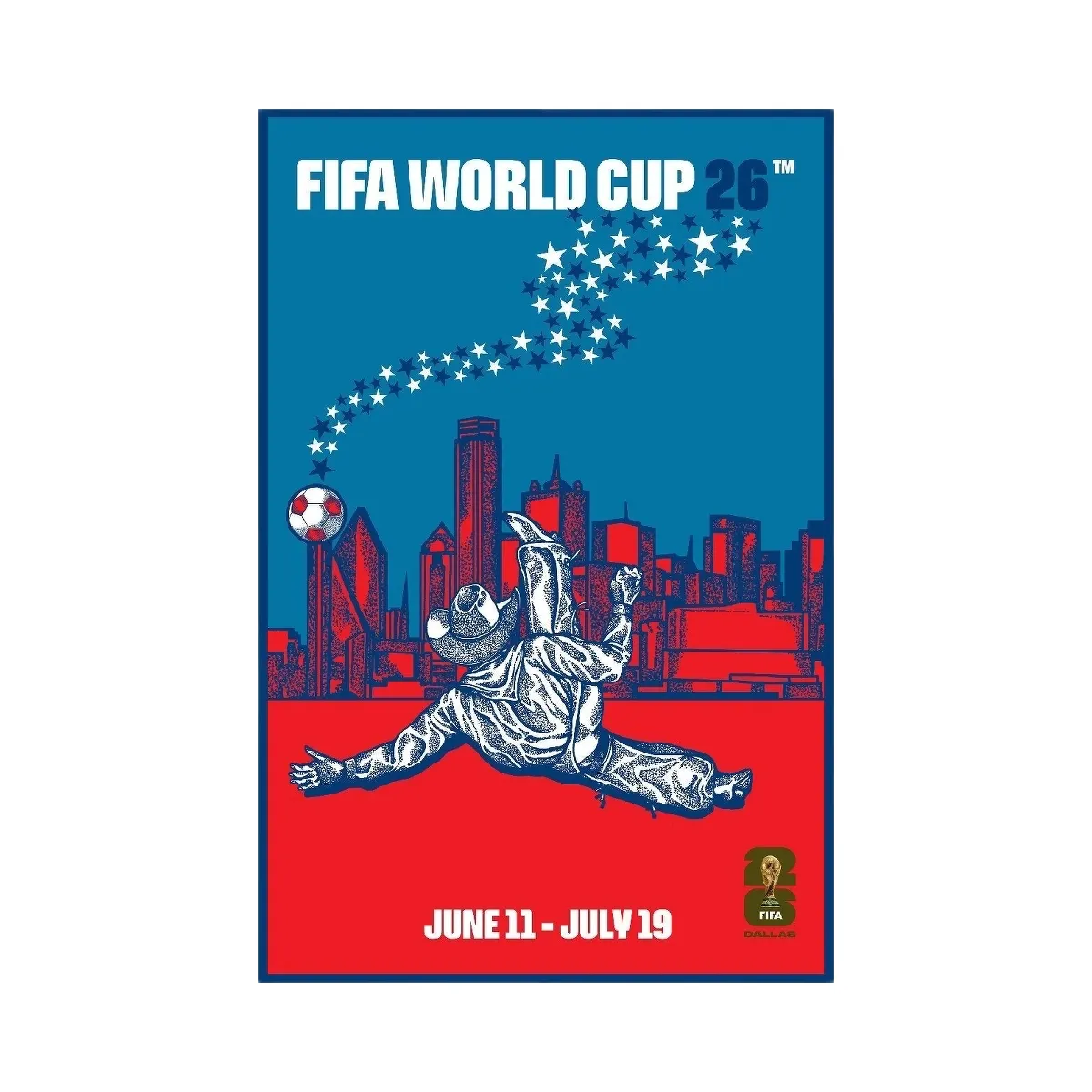 FIFA World Cup 2026 Dallas Host City Poster