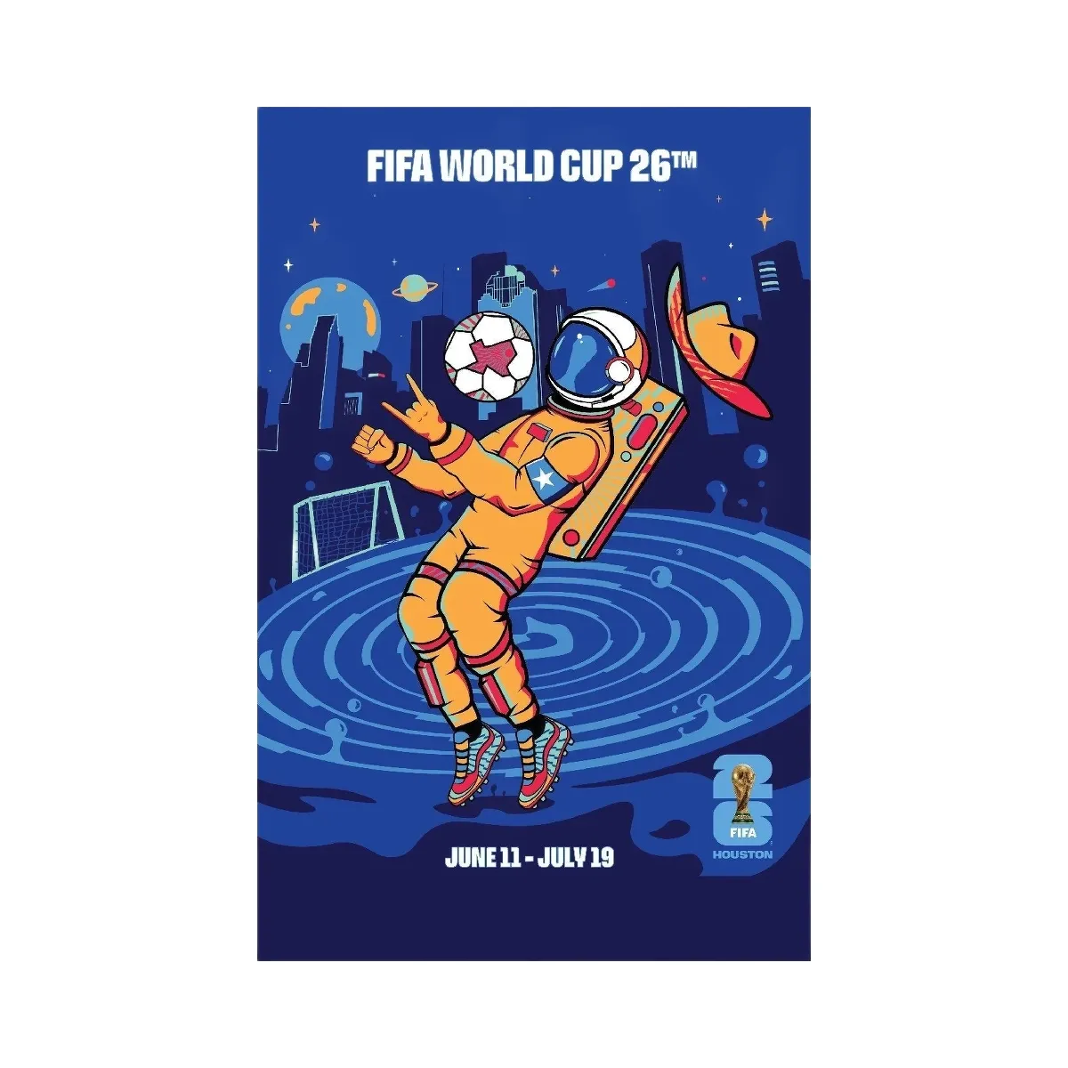 FIFA World Cup 2026 Houston Host City Poster