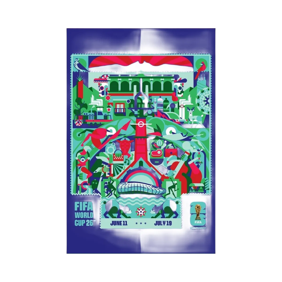 FIFA World Cup 2026 Monterrey Host City Poster