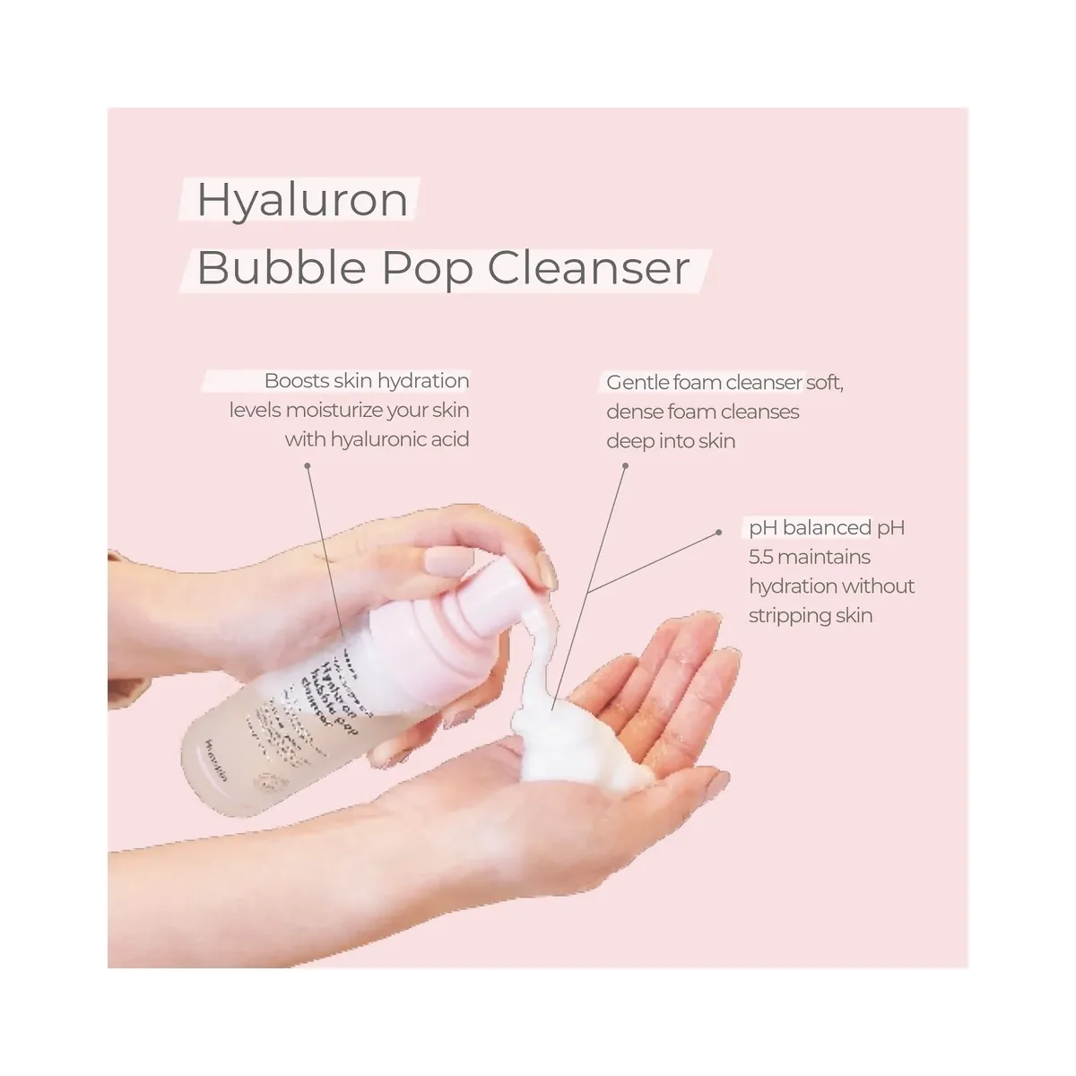 Hanskin Hyaluron Bubble Pop Cleanser