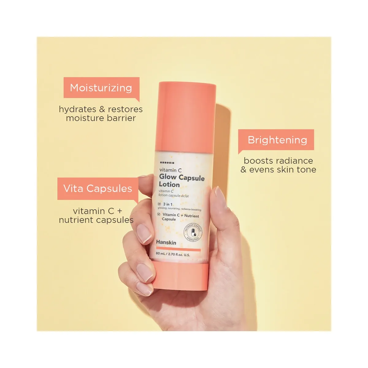 Hanskin Vitamin C Glow Capsule Lotion