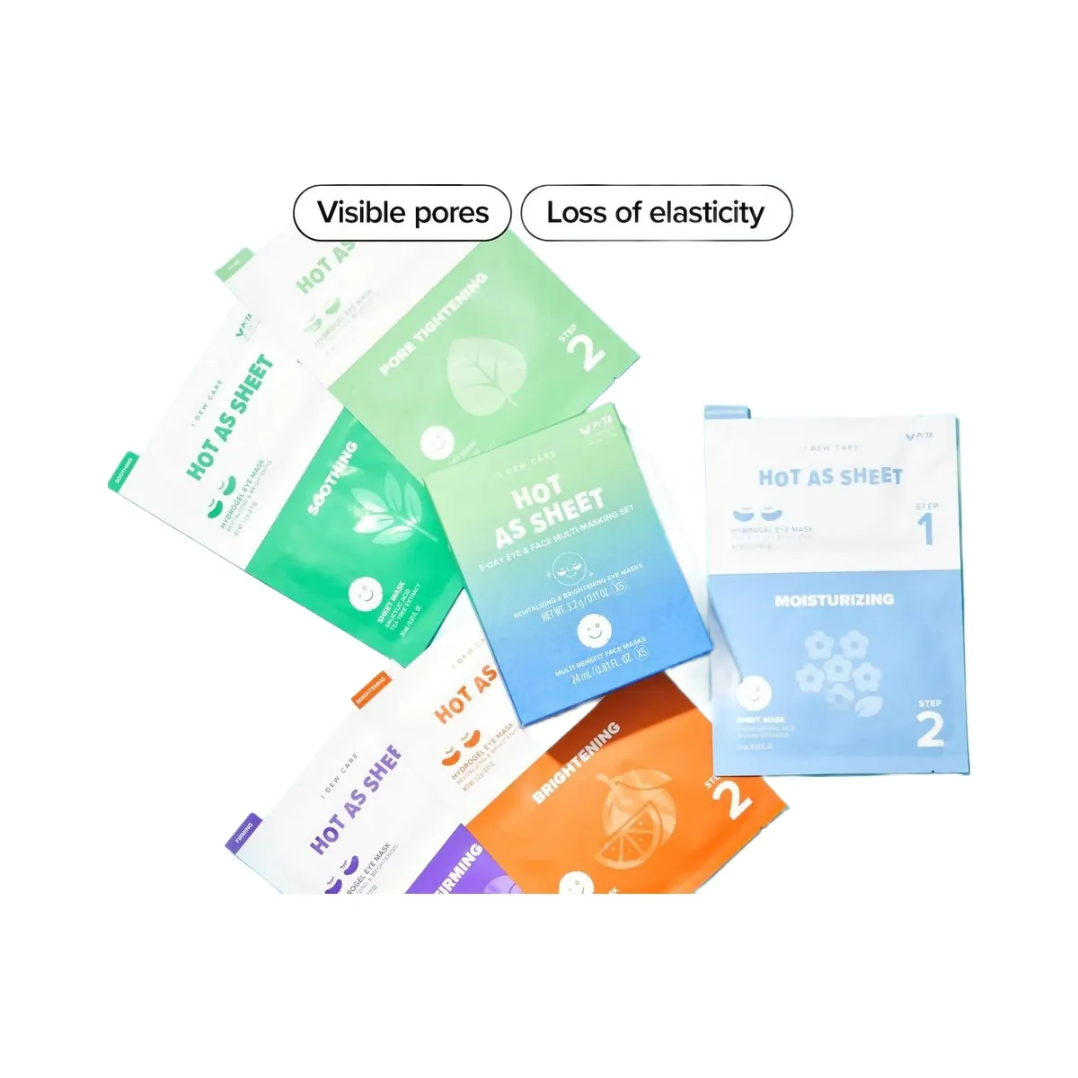 I Dew Care Hot As Sheet 5-Day Eye & Face Multi-Masking Set