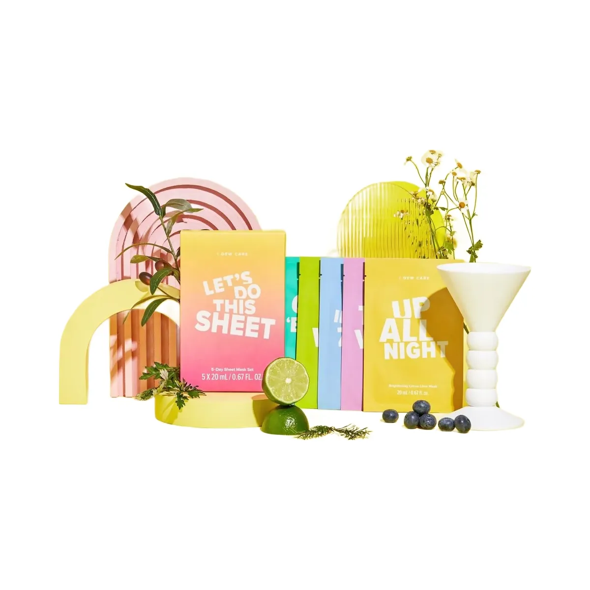 I Dew Care Let's Do This Sheet 5-Day Sheet Mask Set