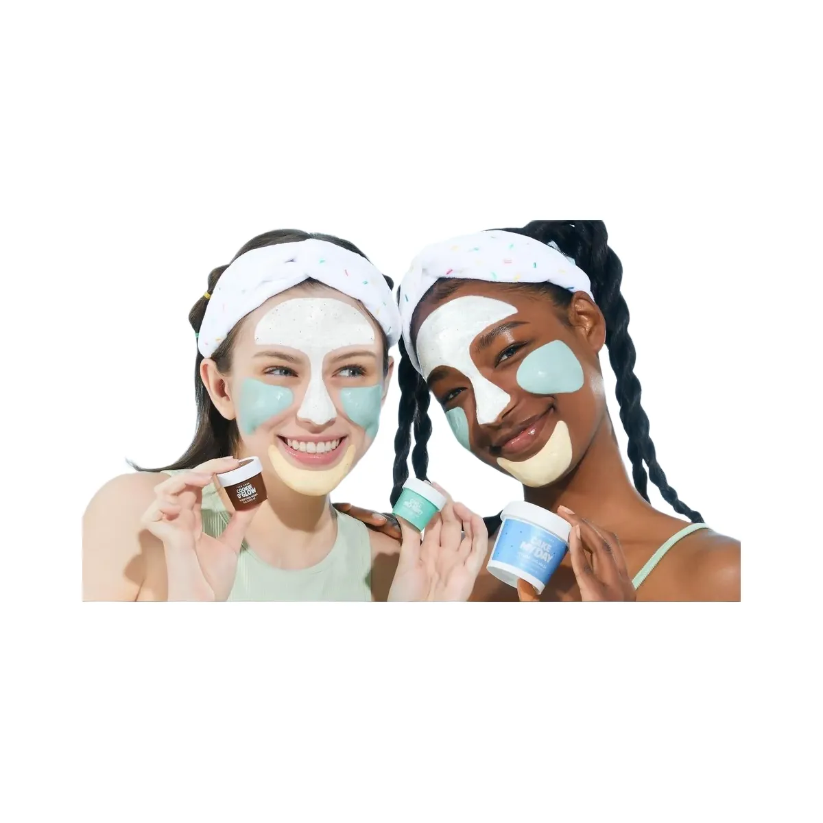 I Dew Care Sundae Scoop Ice Cream-Inspired Wash-Off Masks & Headband Set