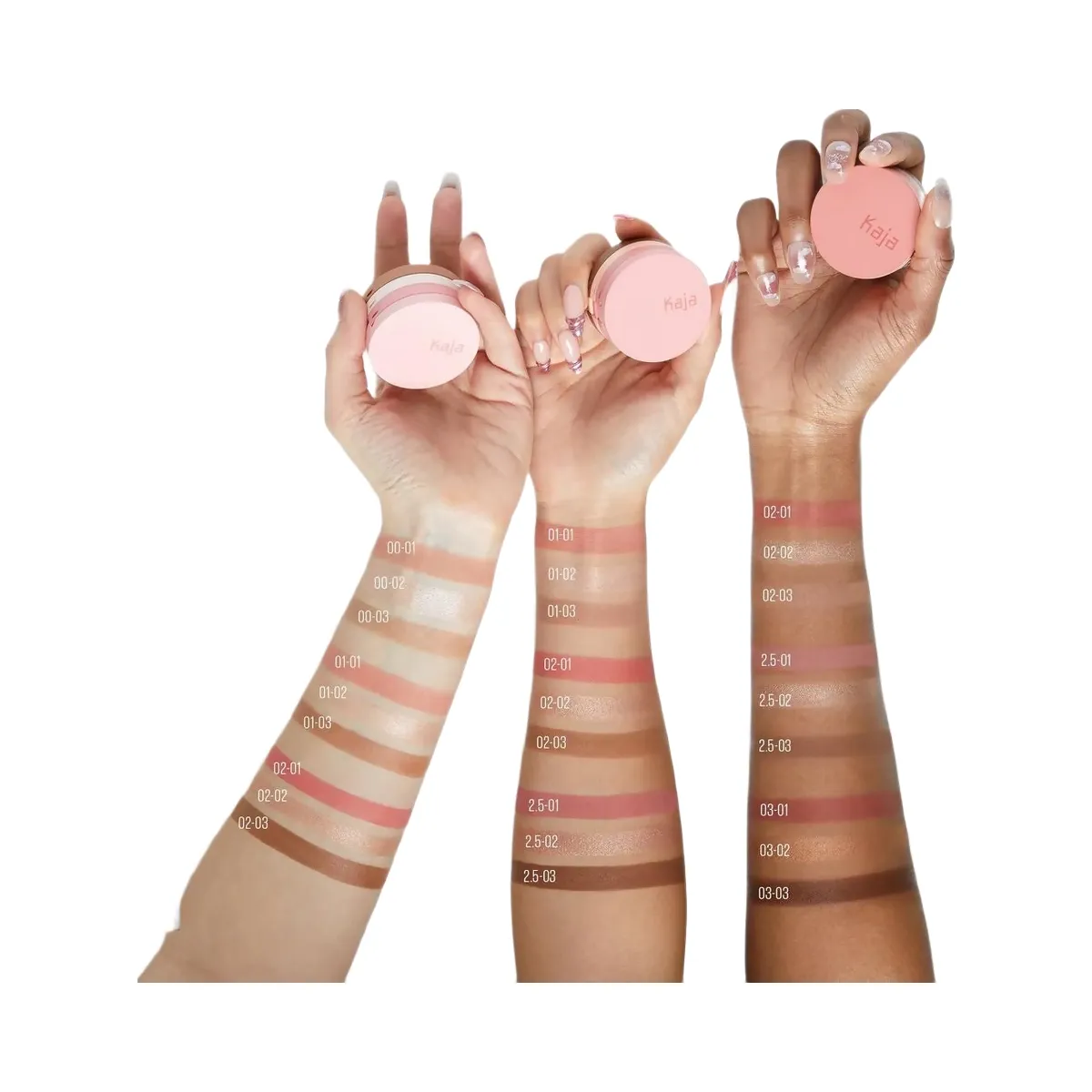 Kaja Play Bento Cream Bronzer Powder Blush & Highlighter Trio