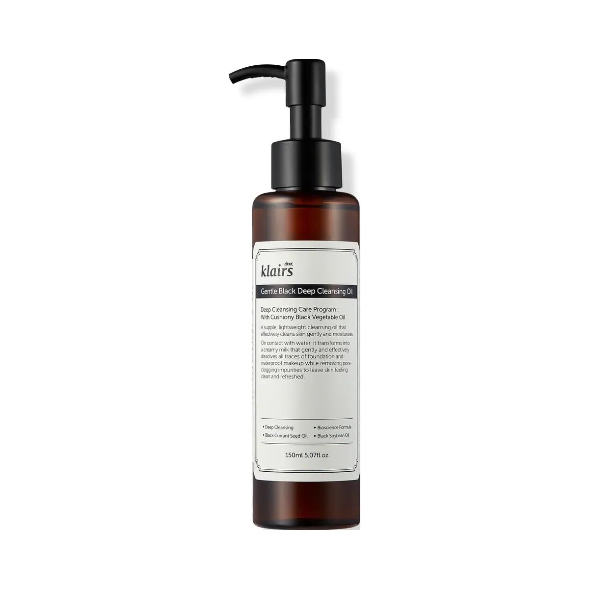 Klairs Gentle Black Deep Cleansing Oil