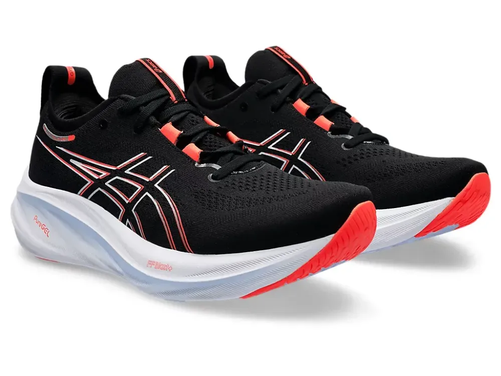 Asics Gel Nimbus 26 Black/True Red | Hype Fly India
