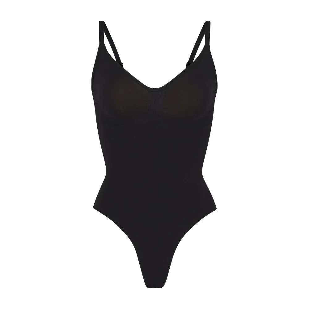 ★お盆セール★SKIMS ボディスーツ Mサイズ ブラック【新品未使用】 Buy Skims Seamless Sculpt Mid Thigh Bodysuit Onyx | Hype Fly