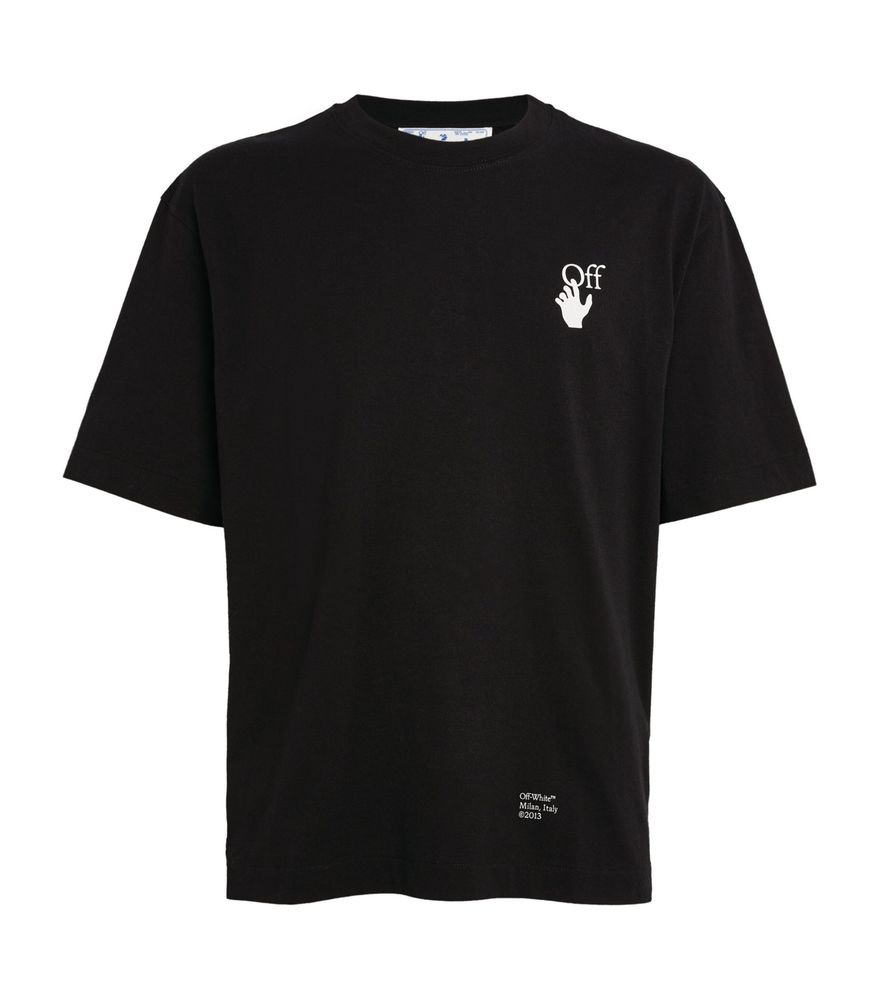Tシャツ・カットソー Off-White OMAA027C99JER003 CARAVAGGIO ARROW SLIM T-shirt ss22-off-white-
