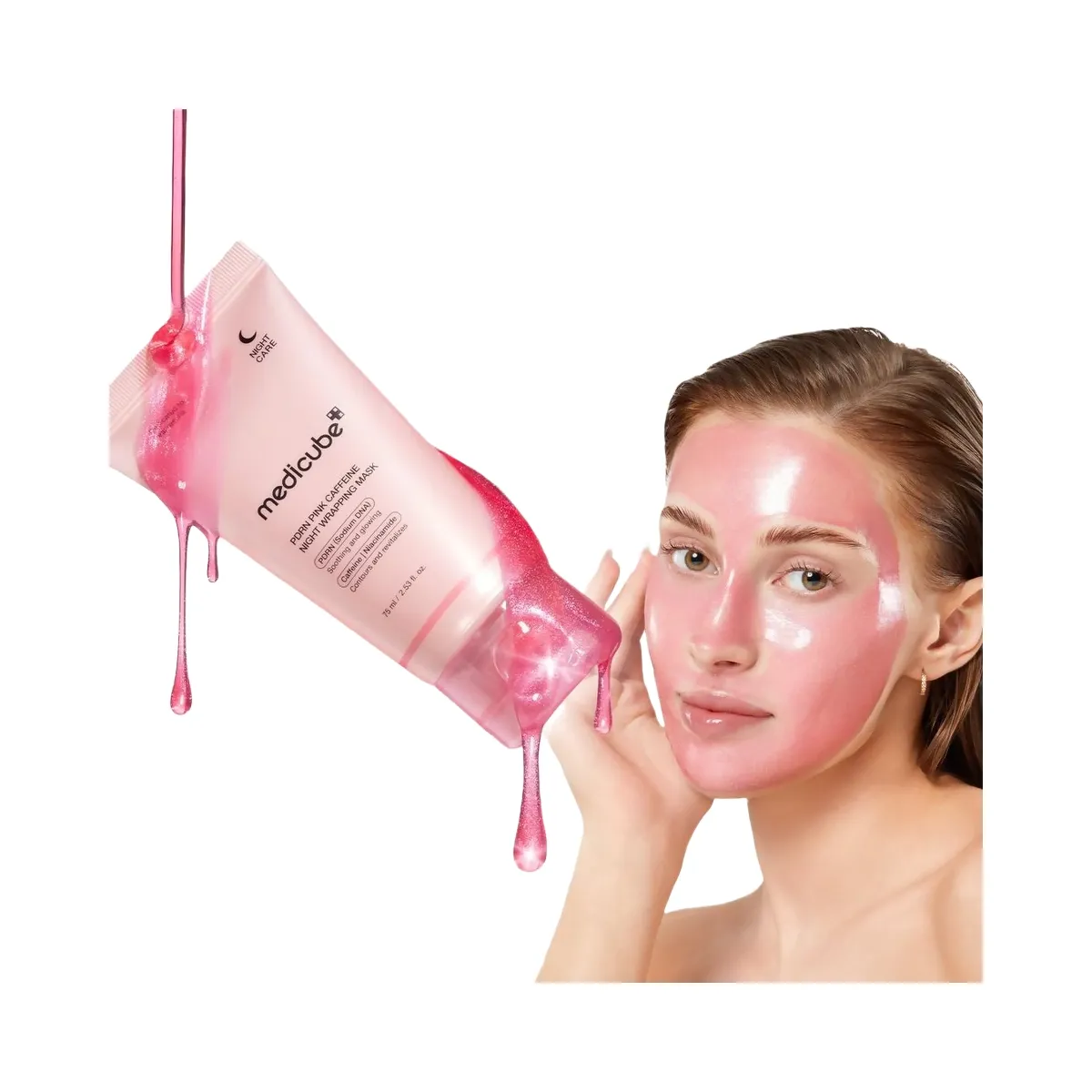 medicube PDRN Pink Caffeine Night Wrapping Mask