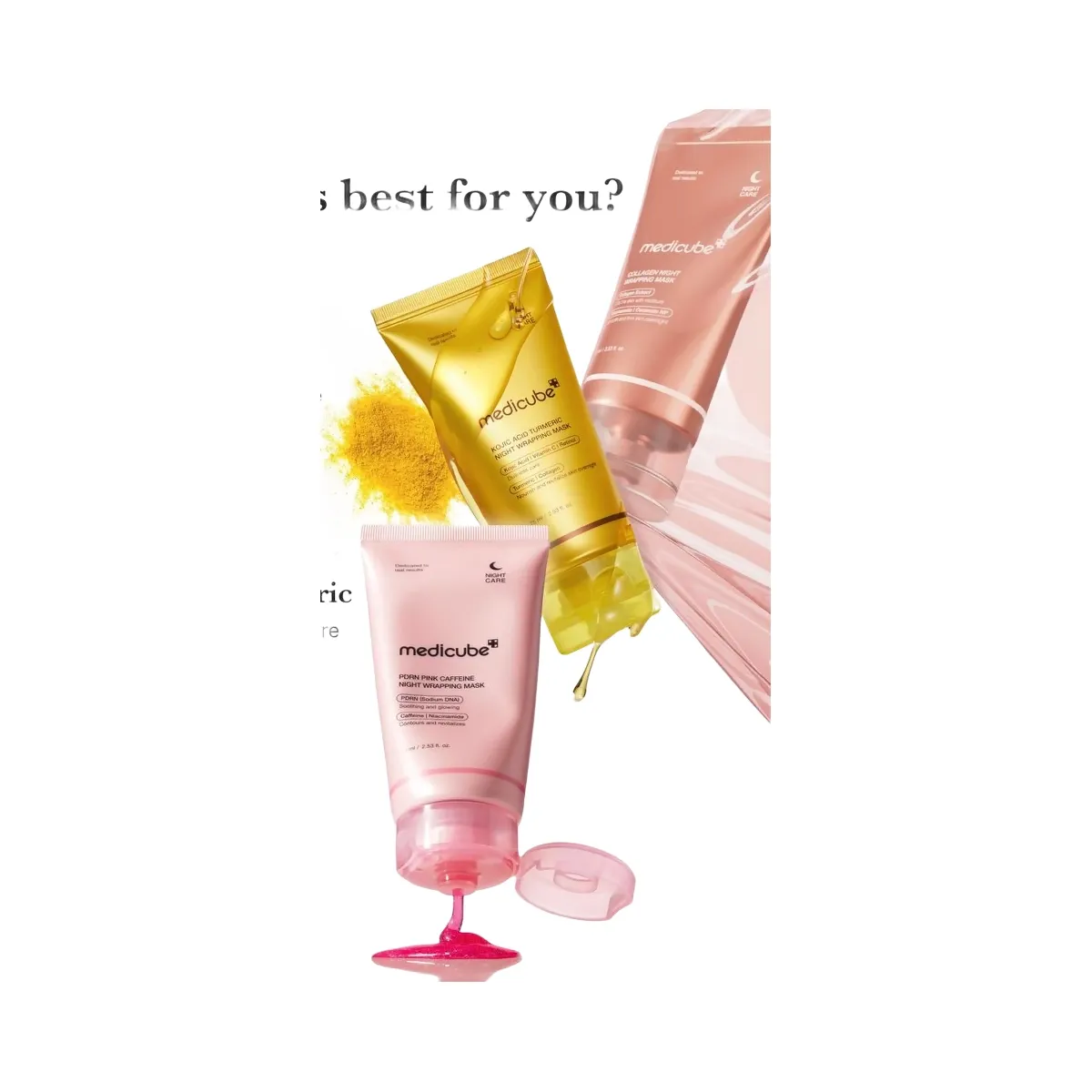 medicube PDRN Pink Caffeine Night Wrapping Mask