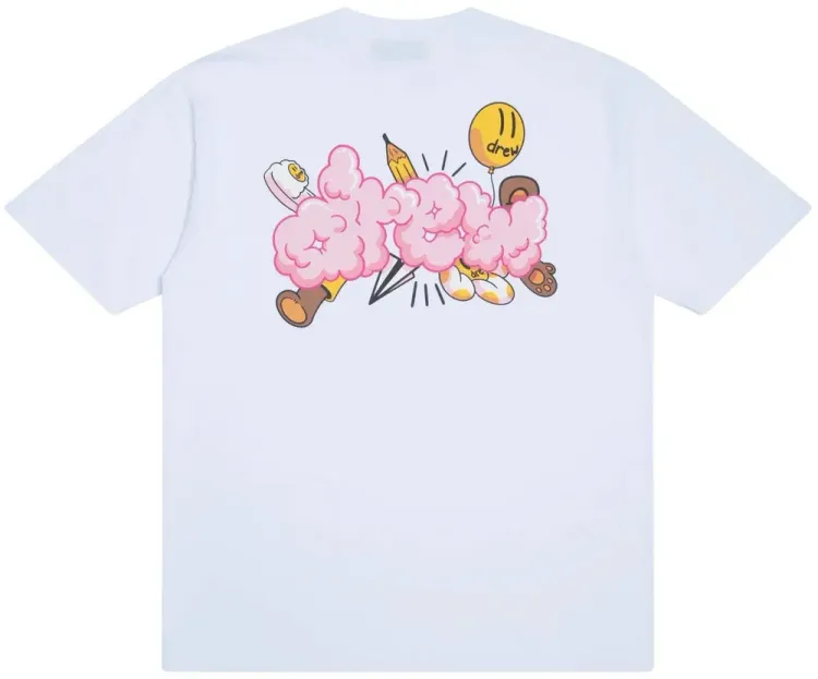 drew house infinite joy boxy トレーナー White 送料込み infinite joy boxy crewneck - white – drew house