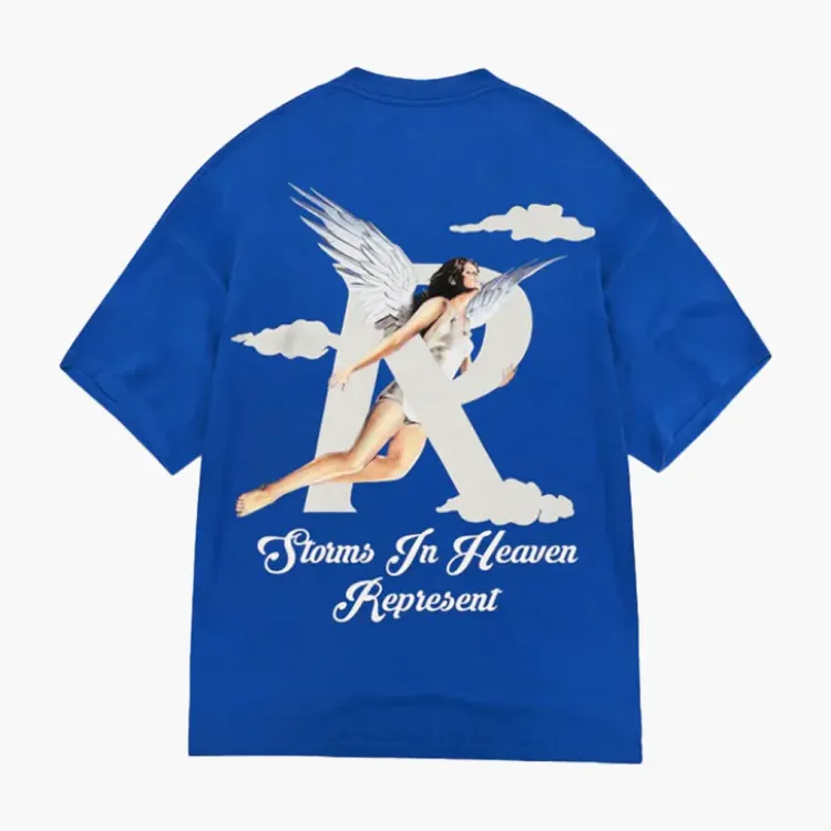 Represent Storms In Heaven T-shirt 'Cobalt' | Shipping