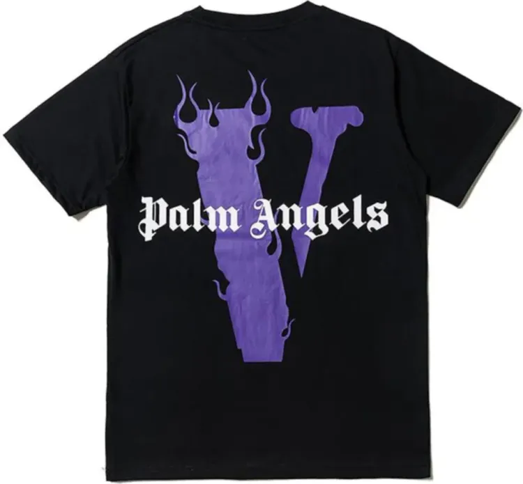 VLONE × Palm Angel T-shirt Vlone x Palm Angels Logo T-Shirt 'White/Red' | eBay
