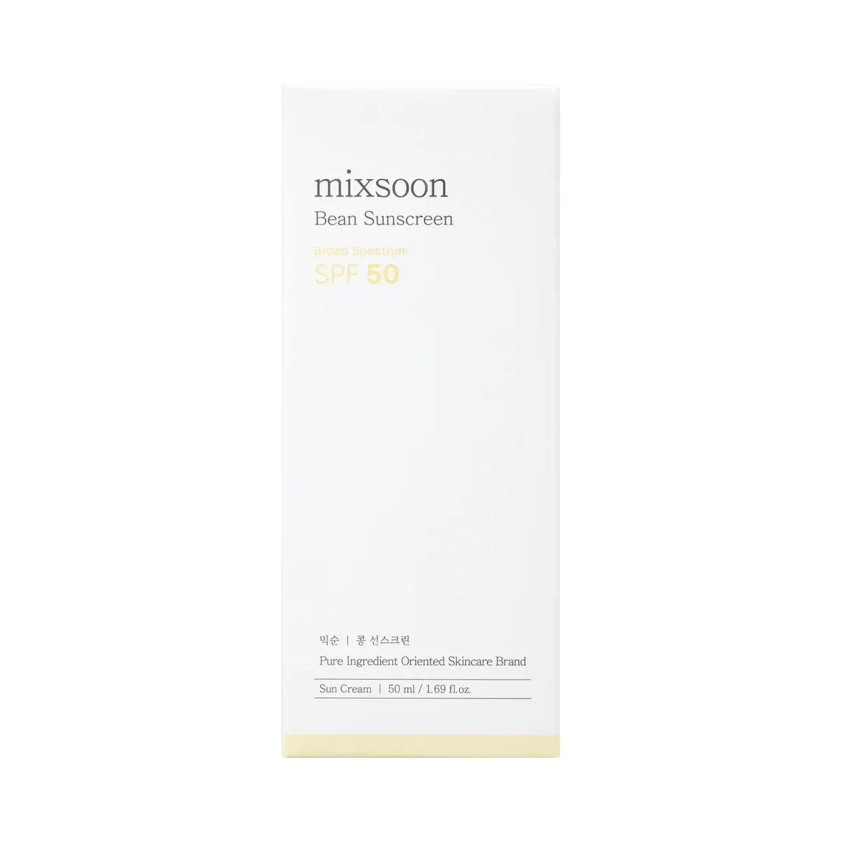 Mixsoon Bean Sunscreen SPF 50 Moisturizer