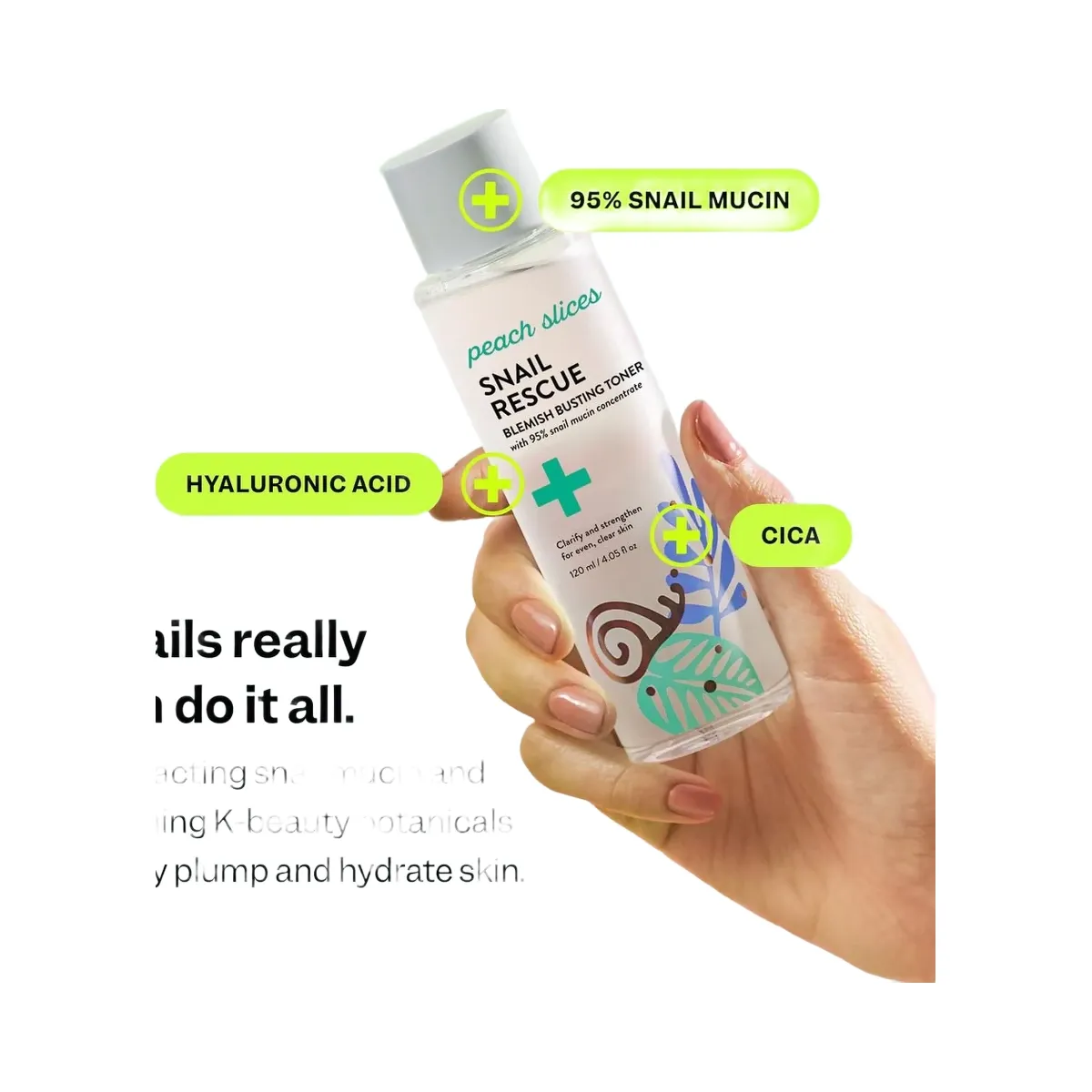 Peach Slices Snail Rescue Blemish Busting Toner