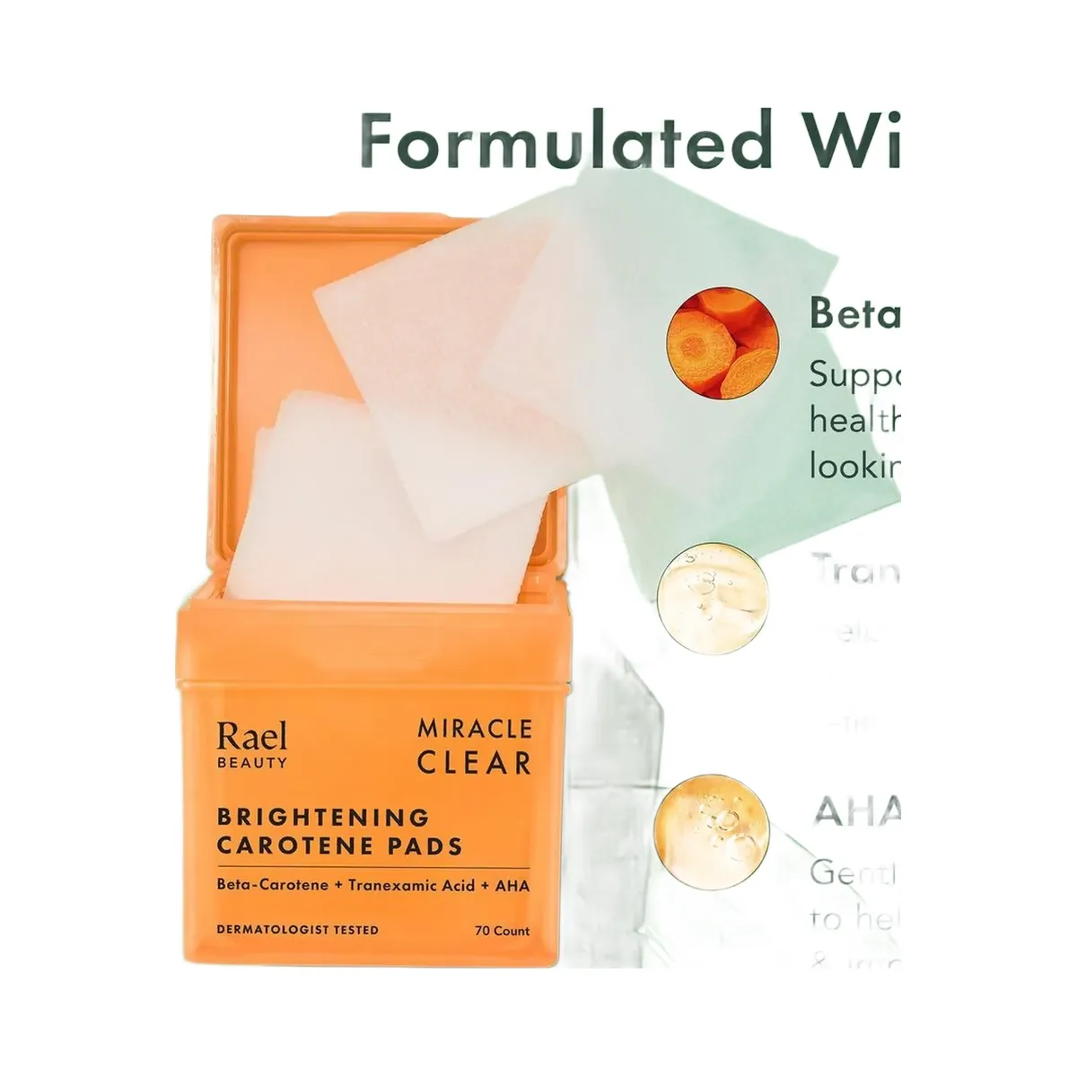 Rael Miracle Clear Brightening Carotene Pads