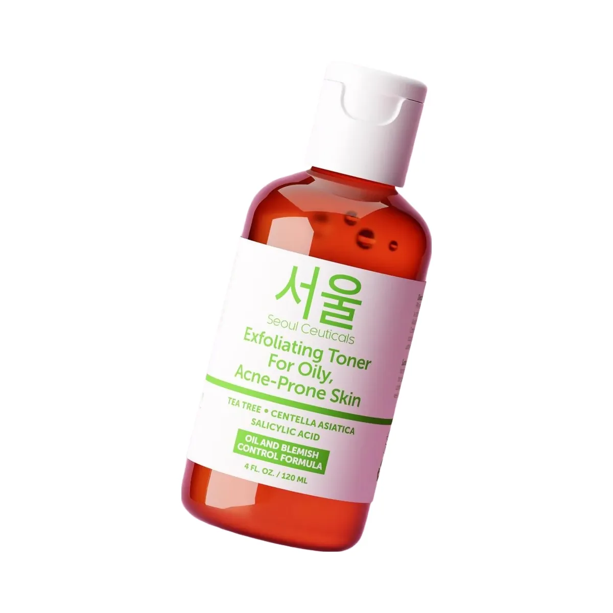 Seoul Ceuticals Korean Skin Care Exfoliating Toner for Oily Acne-Prone Skin