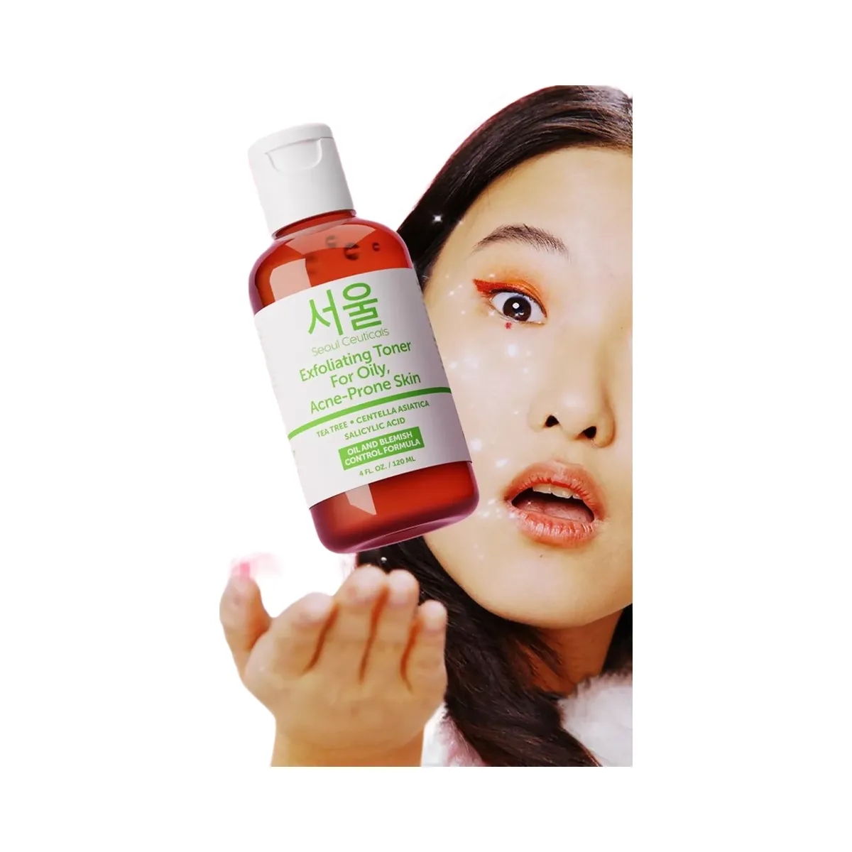 Seoul Ceuticals Korean Skin Care Exfoliating Toner for Oily Acne-Prone Skin