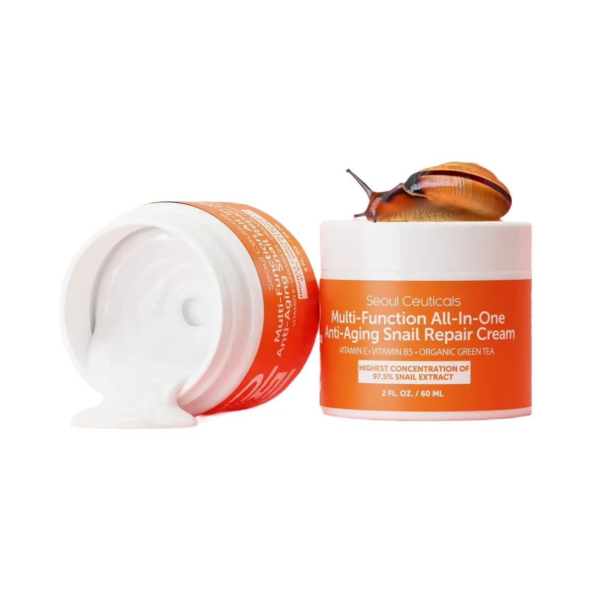 Seoul Ceuticals Korean Skin Care Multi-Function All-In-One Anti-Aging Snail Repair Cream