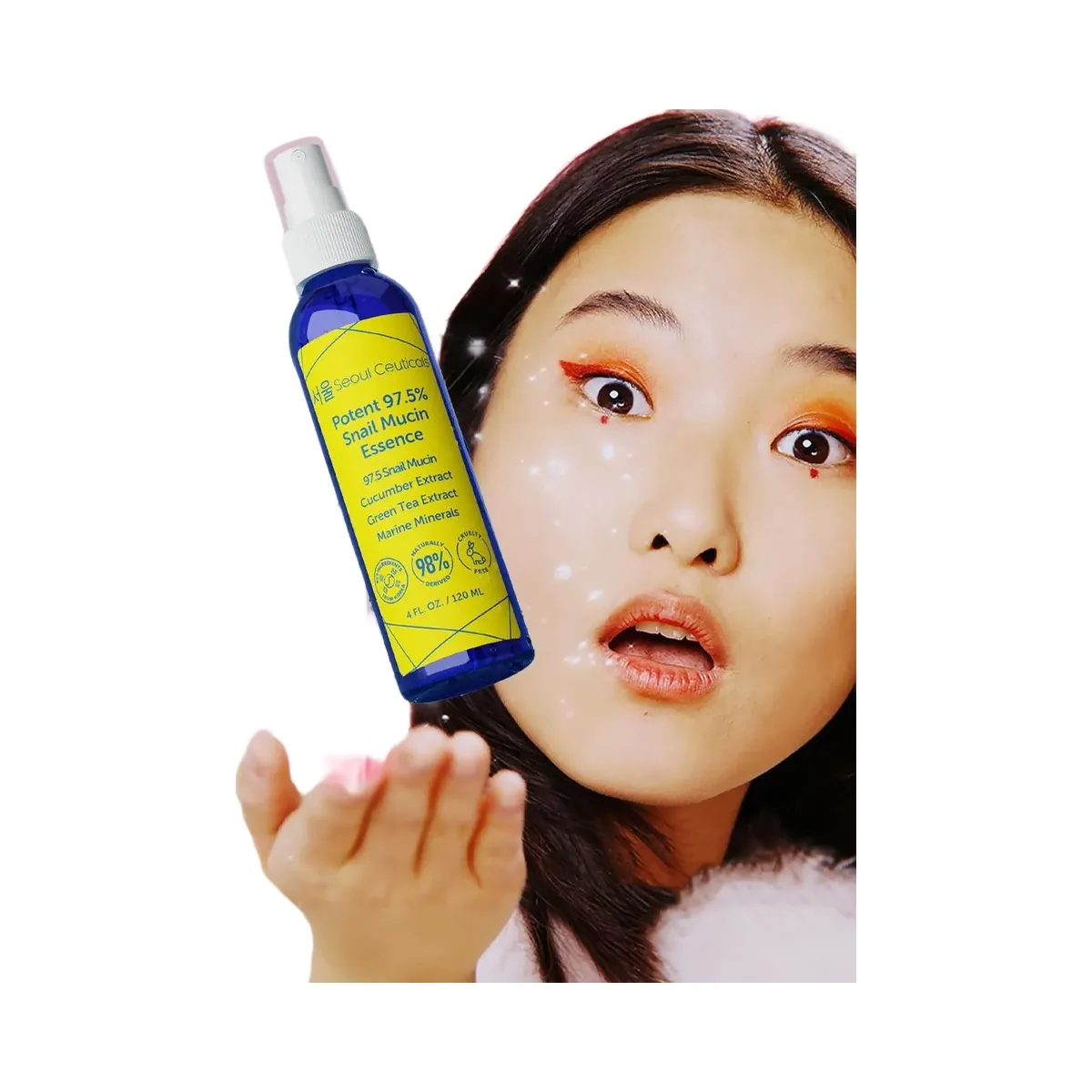 Seoul Ceuticals Korean Skin Care Potent 97.5% Snail Mucin Essence