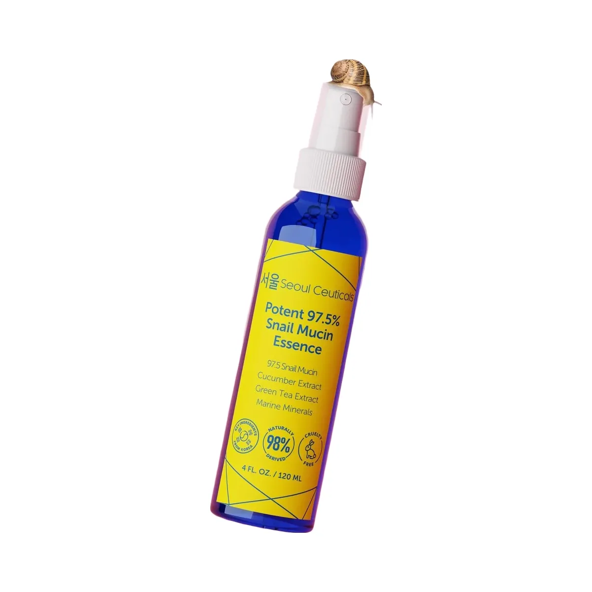 Seoul Ceuticals Korean Skin Care Potent 97.5% Snail Mucin Essence