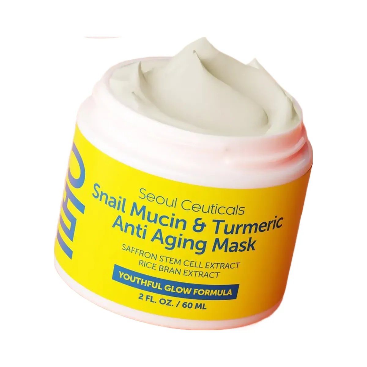 Seoul Ceuticals Korean Skin Care Snail Mucin & Turmeric Anti Aging Mask