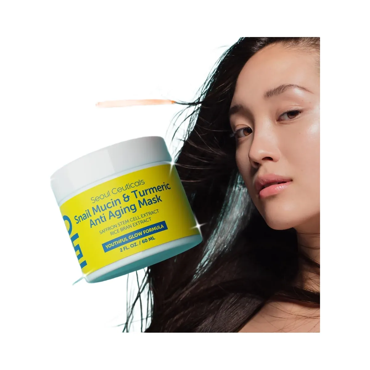 Seoul Ceuticals Korean Skin Care Snail Mucin & Turmeric Anti Aging Mask