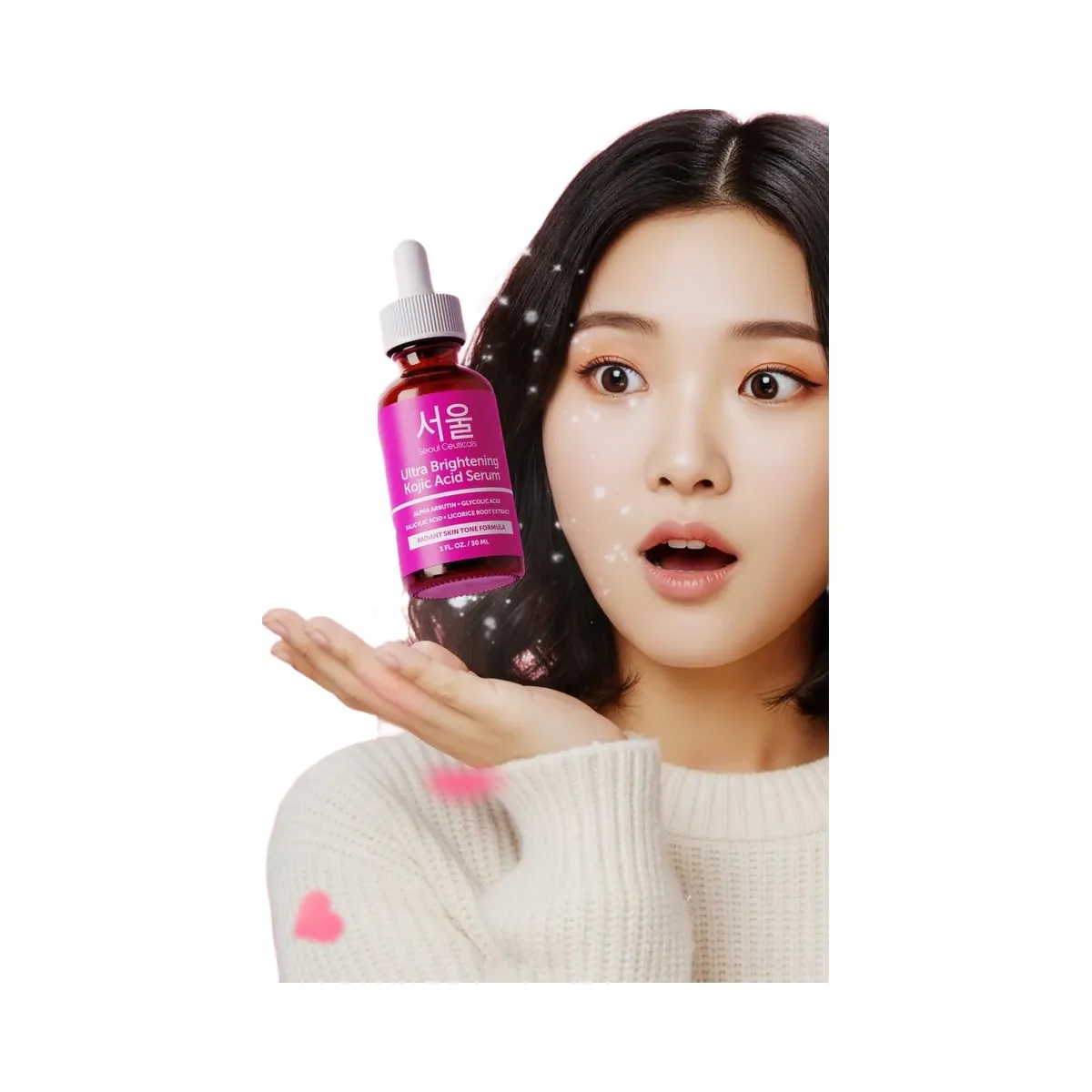 Seoul Ceuticals Korean Skin Care Ultra Brightening Kojic Acid Serum
