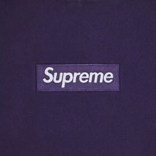 Buy Supreme Box Logo Hooded Sweatshirt Dark Purple now Hype Fly