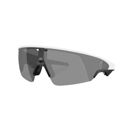 Meta x Oakley Sunglass Vanguard Prizm Black Lenses with White Frame