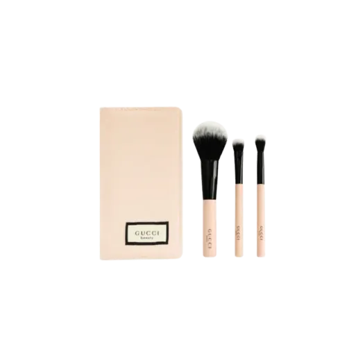 Gucci Makeup Pink Makeup Brushes, 3 Pcs